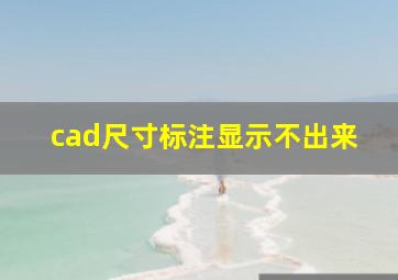 cad尺寸标注显示不出来