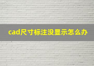 cad尺寸标注没显示怎么办