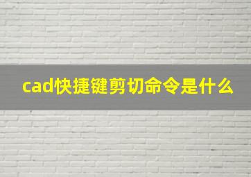 cad快捷键剪切命令是什么