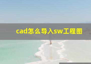 cad怎么导入sw工程图