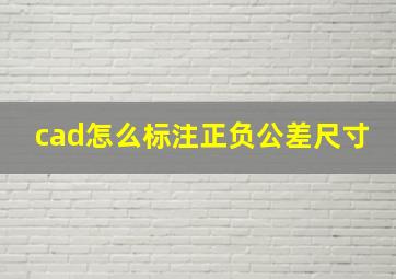 cad怎么标注正负公差尺寸