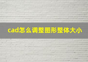 cad怎么调整图形整体大小