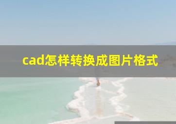 cad怎样转换成图片格式