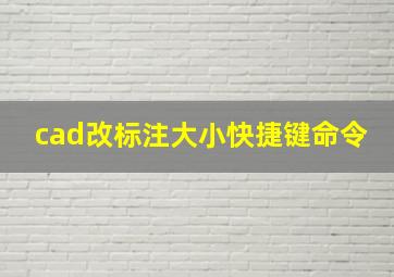 cad改标注大小快捷键命令