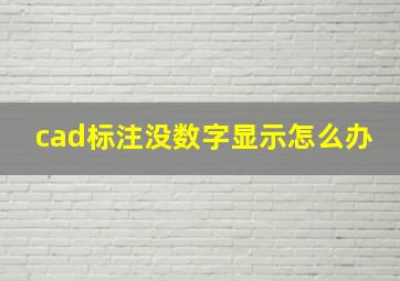 cad标注没数字显示怎么办