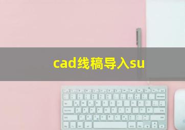 cad线稿导入su