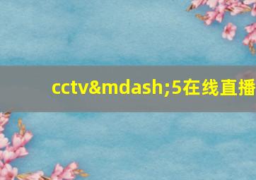 cctv—5在线直播