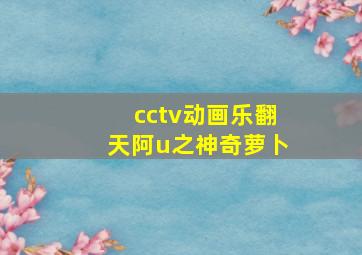 cctv动画乐翻天阿u之神奇萝卜