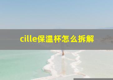 cille保温杯怎么拆解