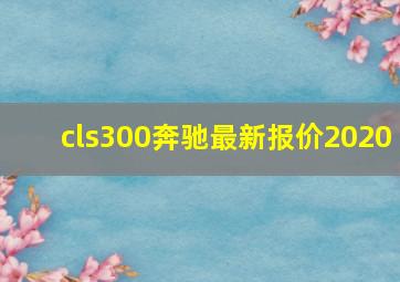 cls300奔驰最新报价2020