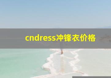 cndress冲锋衣价格