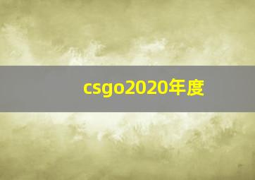 csgo2020年度