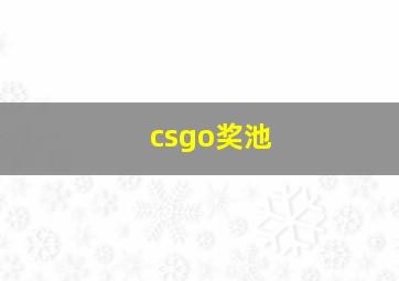 csgo奖池