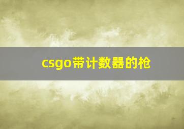 csgo带计数器的枪