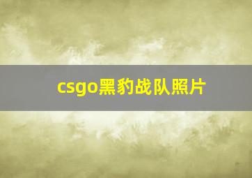 csgo黑豹战队照片