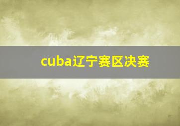 cuba辽宁赛区决赛