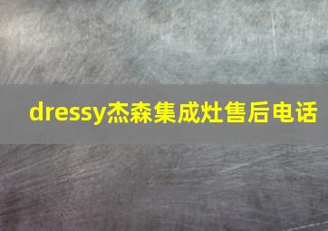 dressy杰森集成灶售后电话