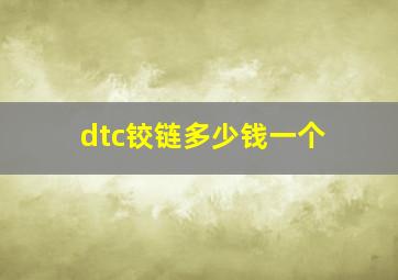 dtc铰链多少钱一个