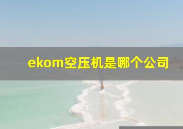 ekom空压机是哪个公司