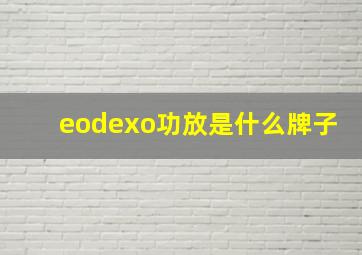 eodexo功放是什么牌子