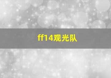 ff14观光队