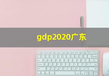 gdp2020广东