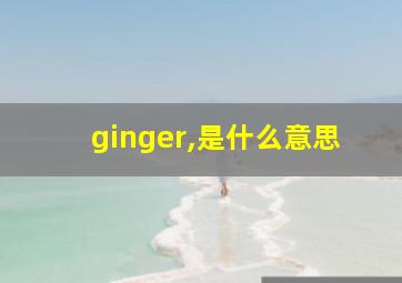 ginger,是什么意思