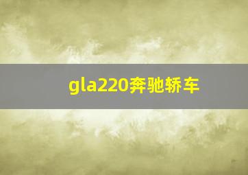 gla220奔驰轿车