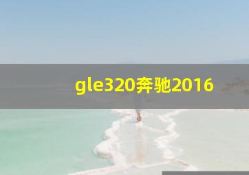 gle320奔驰2016