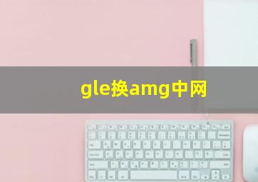 gle换amg中网