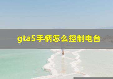 gta5手柄怎么控制电台