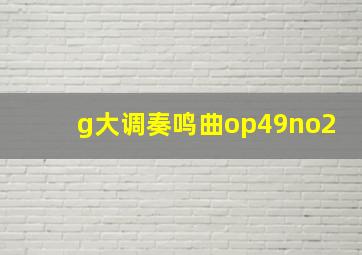 g大调奏鸣曲op49no2