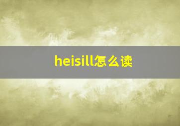 heisill怎么读