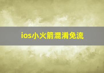 ios小火箭混淆免流