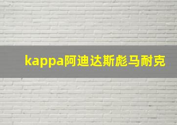 kappa阿迪达斯彪马耐克