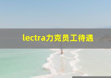 lectra力克员工待遇