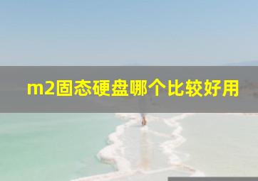 m2固态硬盘哪个比较好用