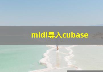 midi导入cubase