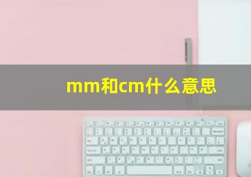 mm和cm什么意思