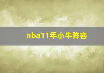 nba11年小牛阵容