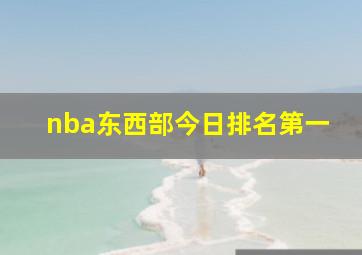 nba东西部今日排名第一