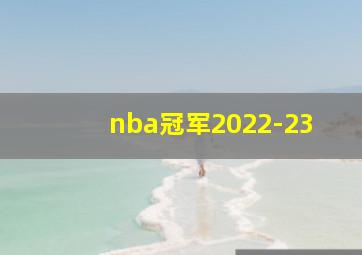 nba冠军2022-23