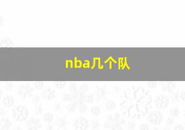 nba几个队