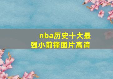 nba历史十大最强小前锋图片高清