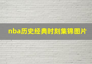 nba历史经典时刻集锦图片