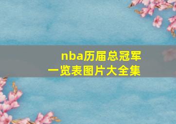 nba历届总冠军一览表图片大全集