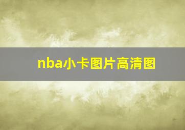 nba小卡图片高清图