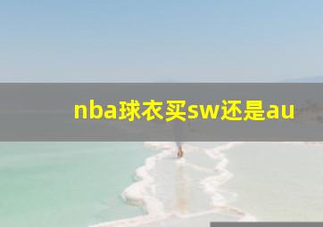 nba球衣买sw还是au