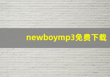 newboymp3免费下载