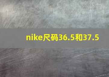 nike尺码36.5和37.5